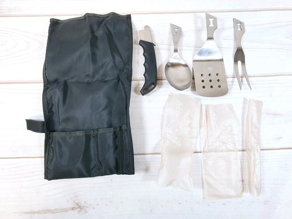 Kershaw Camp Tools Utensils w/Case Made In Japan Camping New Opened Box